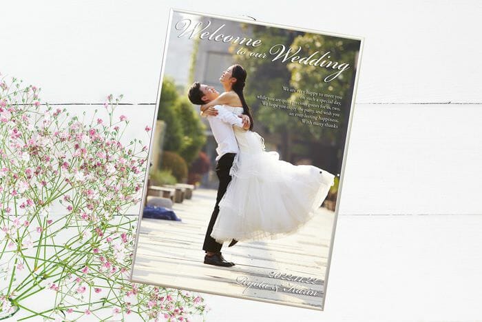 一番のハレ姿をみてほしい♡二人の写真入りウェルカムボードが人気のワケ