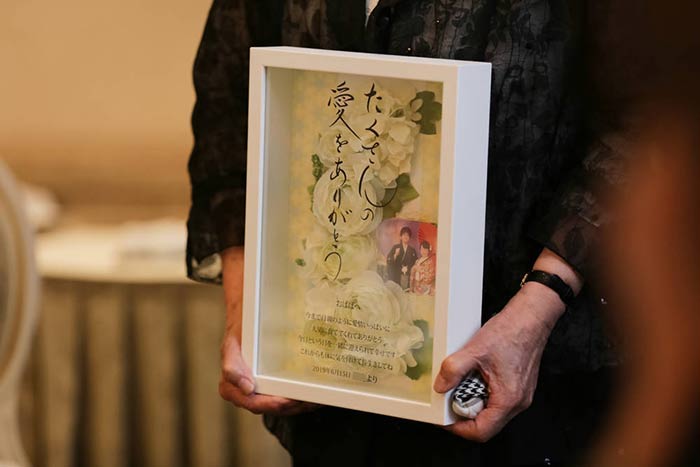 ファルベの祖父母ギフト感謝ボード