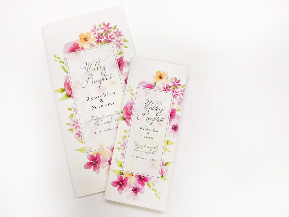 グラフィック席次表・海外風デザインシリーズ（入力・印刷込)大人数婚アレンジ例