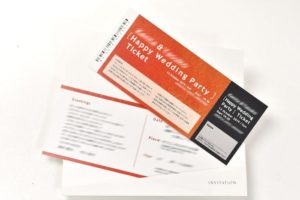 オリジナルチケット招待状