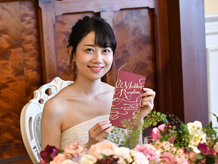 少人数ウェディング。席次表のサイズ変更できます！