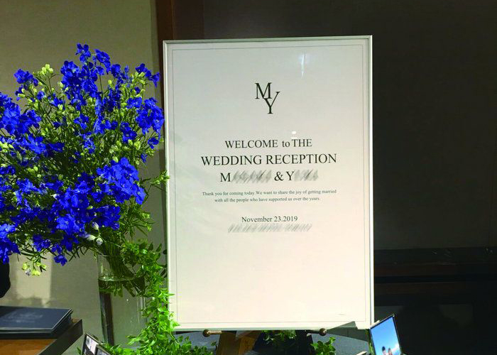 【オリジナル実例集】飾りすぎないシンプルがGOOD♡大人上品なウェルカムボード