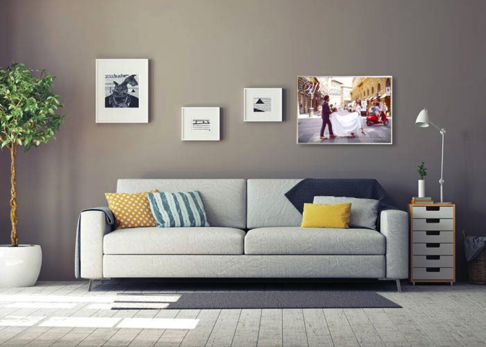 \写真入りフォトウエルカムボード/1ショットシルバー(A2サイズ)