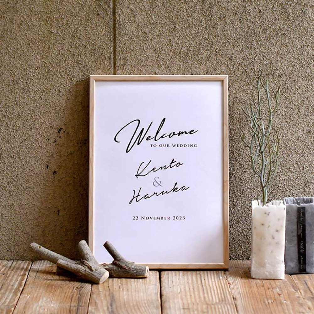 シンプル×ウェルカムボード ミニマルデザイン「A」