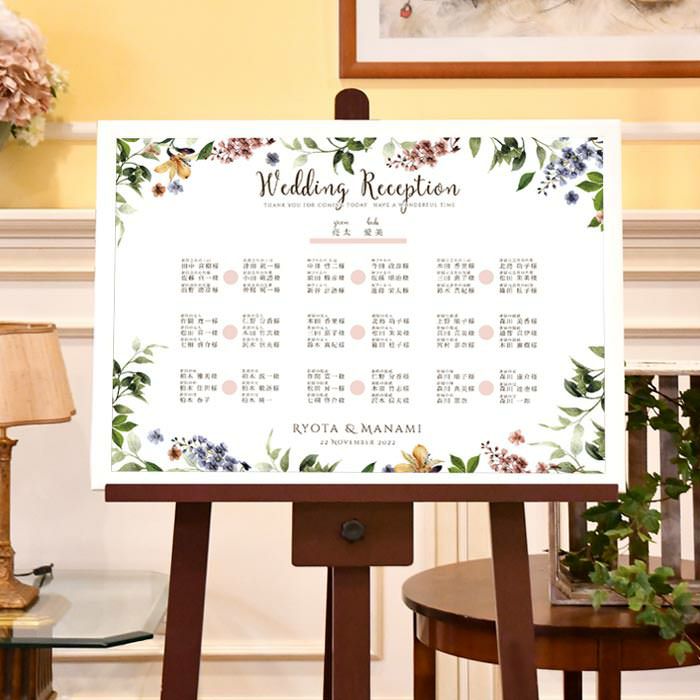 席次表のかわりに【シーティング・席次ボード】のご紹介♪