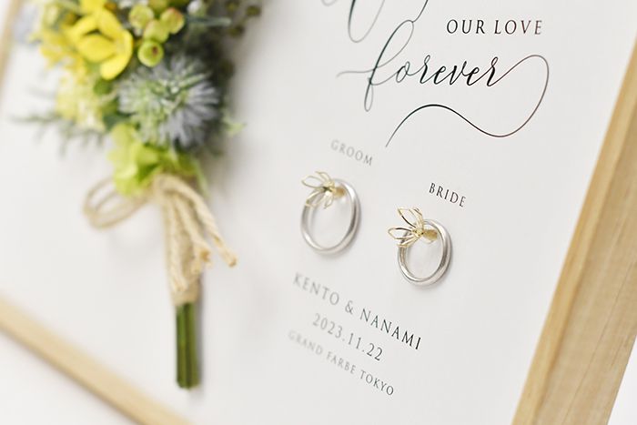 これは絶対飾りたい！ボードタイプのリングピローが新登場♪