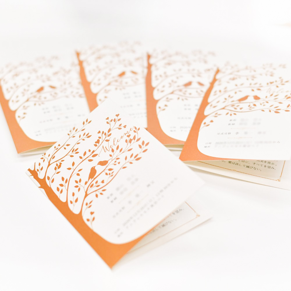 【オリジナル実例】チャペル式の方必見！オリジナル《式次第》