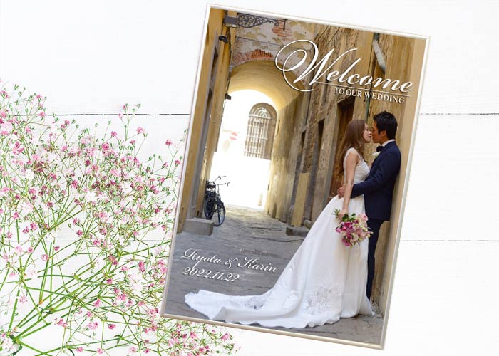 前撮り写真を使いたい方におすすめ♪写真入りアイテム