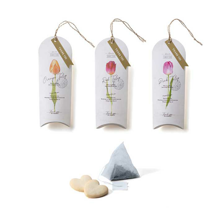 ほっと落ち着け暖まれる紅茶&クッキーのセットのプチギフト