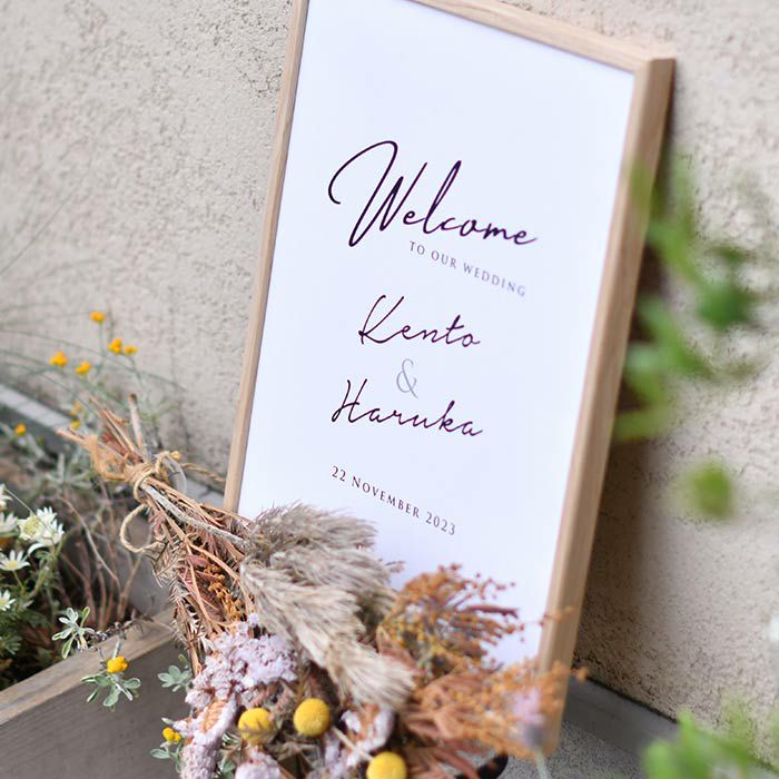 アレンジしやすいウェルカムボードがおすすめ！
