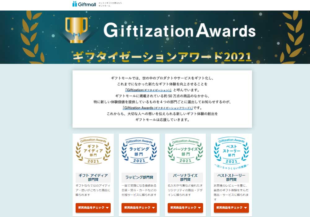 Giftization Awards(ギフタイゼーションアワード)2021