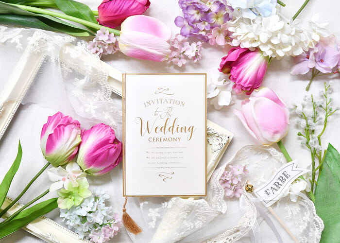 数が少なくても多くてもOK！必要数でオーダーできるファルベの招待状