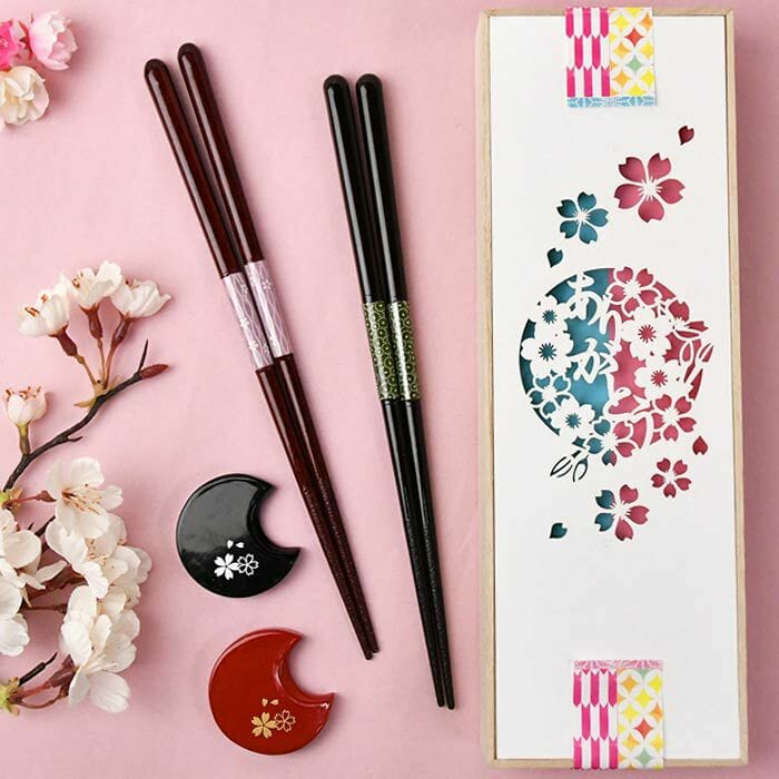 即日出荷対応 夫婦箸&箸置きセット