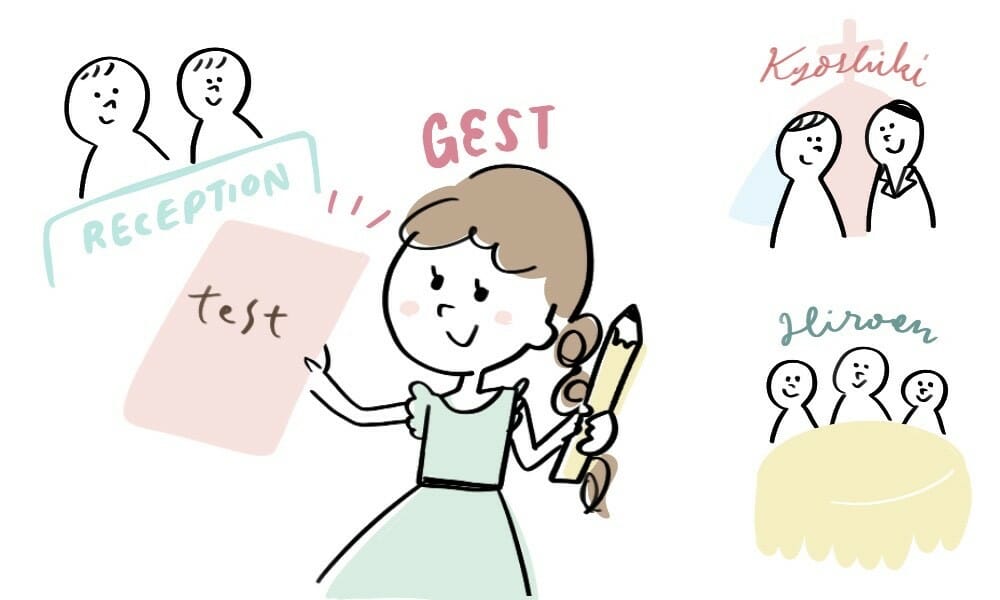使うのはテスト！？ 結婚式で授業！？みんなが楽しい記憶に残る結婚式をしたい！！！！