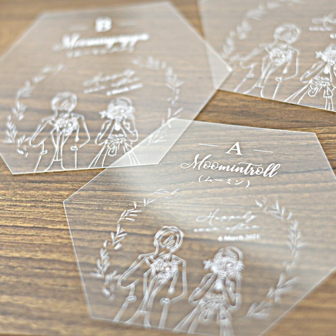 エスコートカードフェイスシールドとしても使えるクリアシート