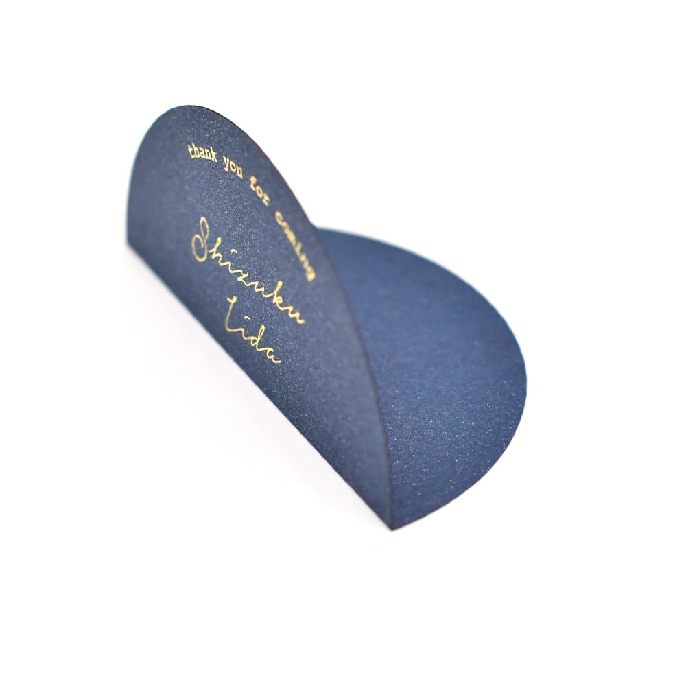 金箔豪華仕立てのアーチ形席札