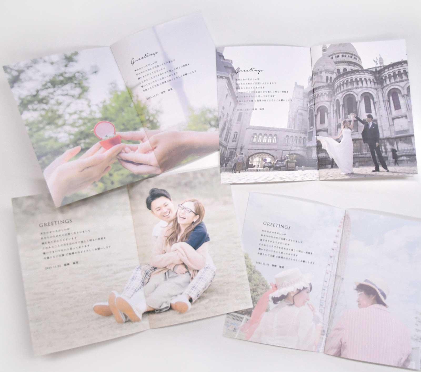 写真が映えるシンプルなデザインのプロフィールブック