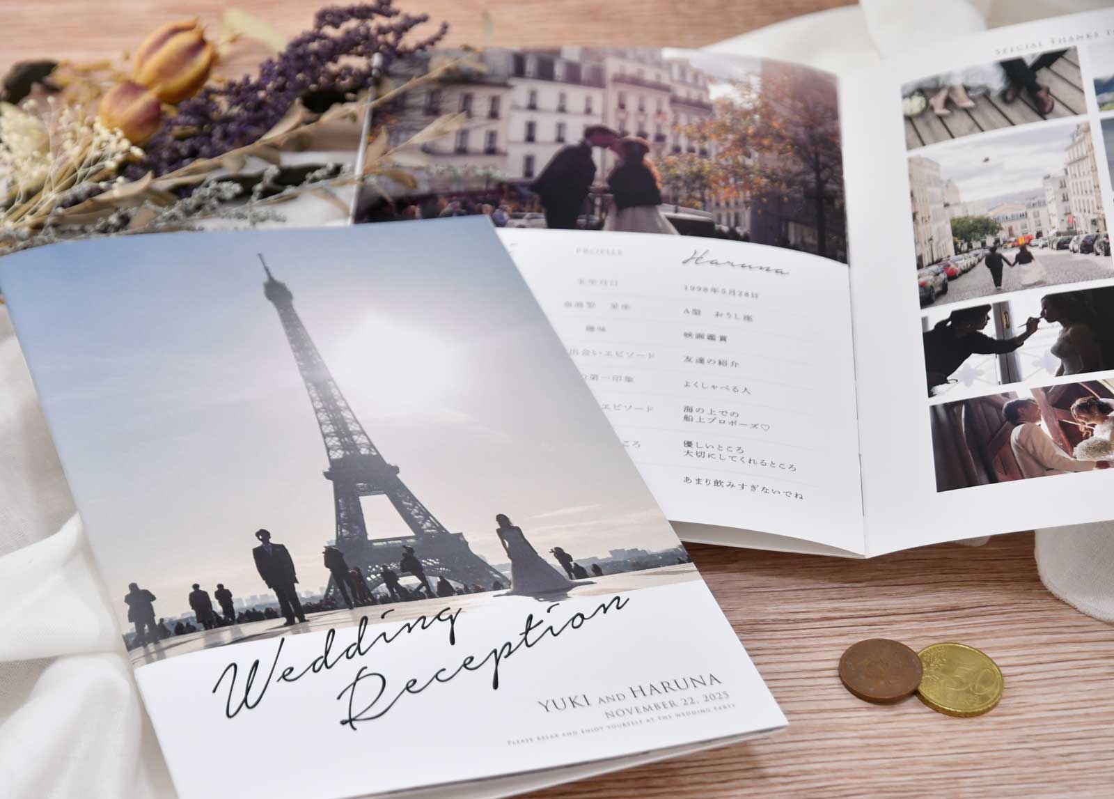 10部からご対応！写真いっぱい！家族紹介付プロフィールブック