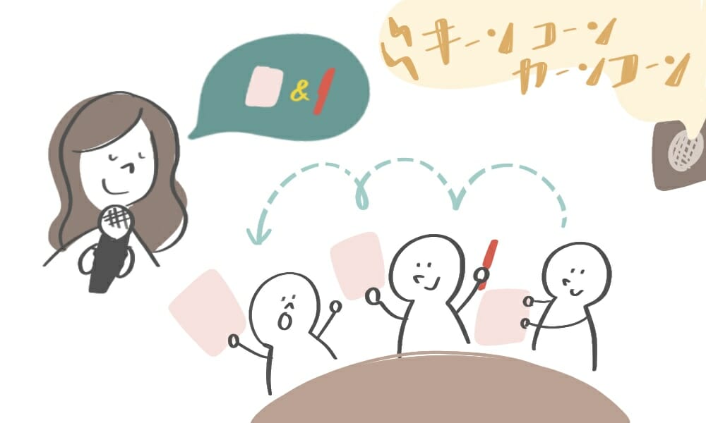 新郎新婦クイズ余興スタートの合図のチャイム