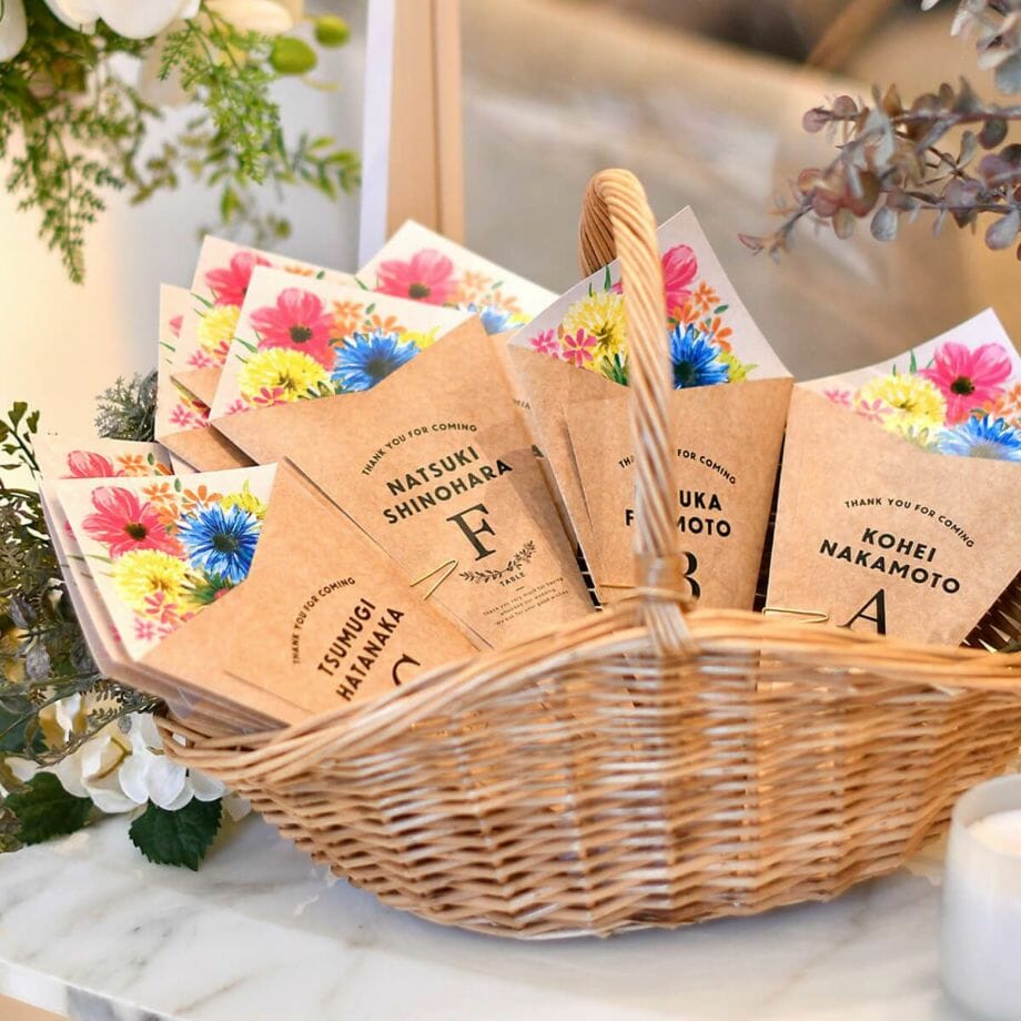 エスコートカード、自分たちで手書きできる？？