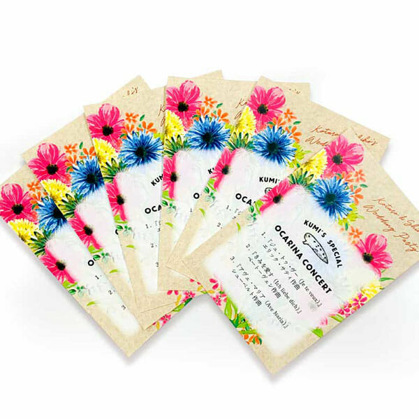 見た目も華やか♪オリジナルで世界に1つだけの1枚に