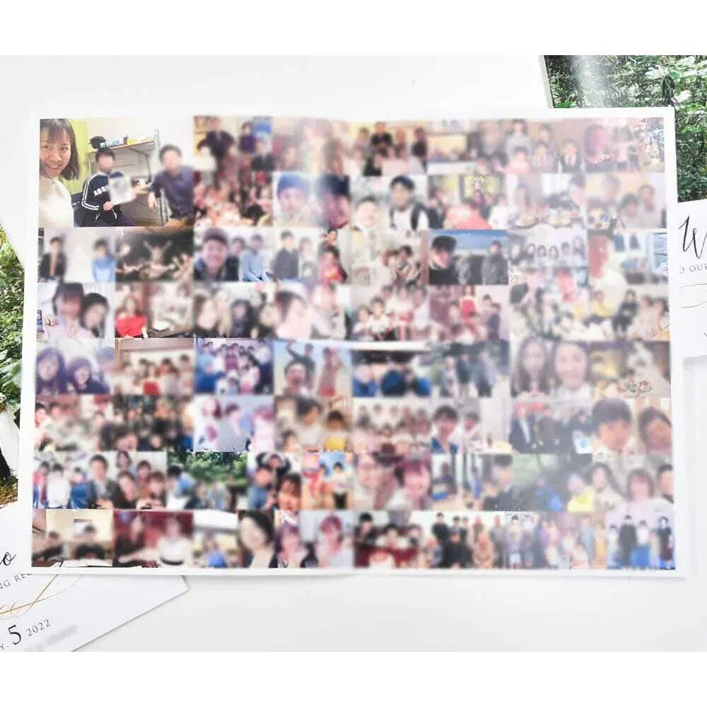 P8-9：フォトアルバム～ゲスト編（新郎様、新婦様それぞれゲストとの思い出写真）