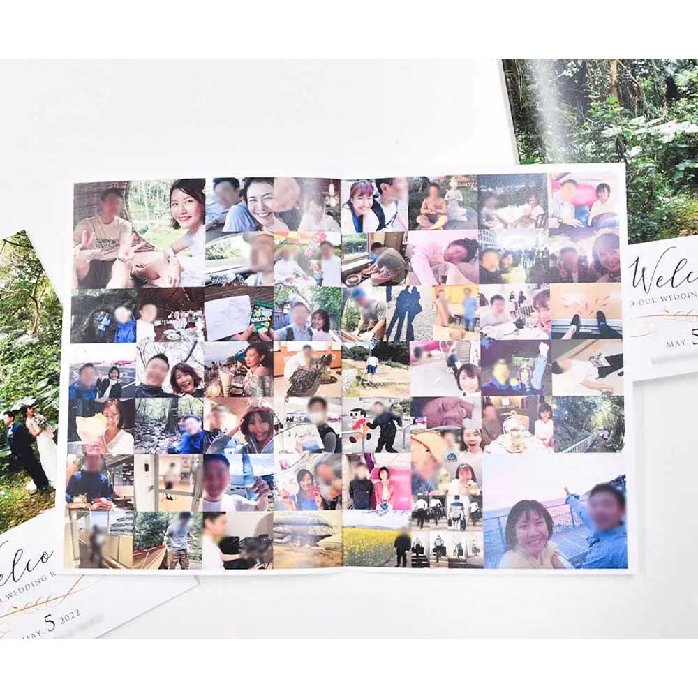 P10-11：フォトアルバム～新郎新婦編（おふたりの思い出写真）