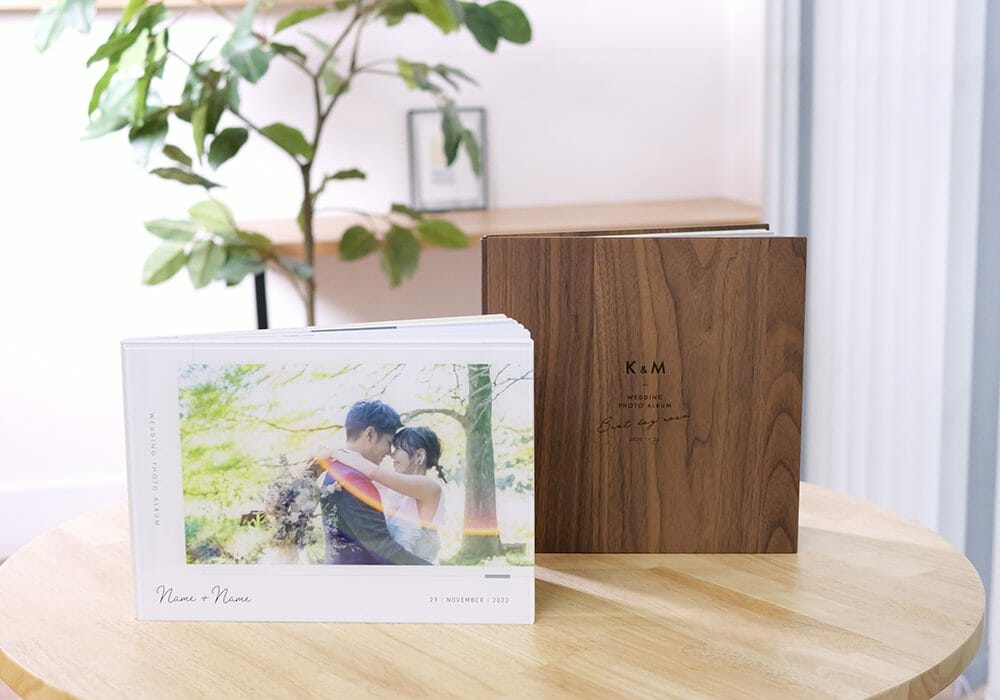 結婚式や前撮り撮影用の専用アルバム