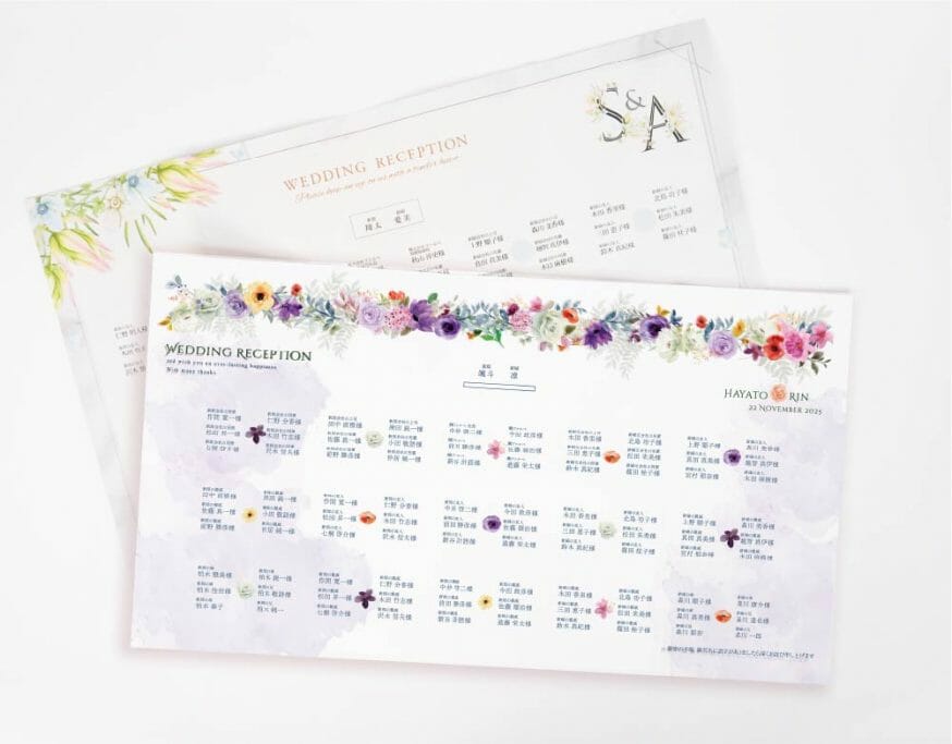 席次面も見応えバツグン！フラワーデザインで華やかに