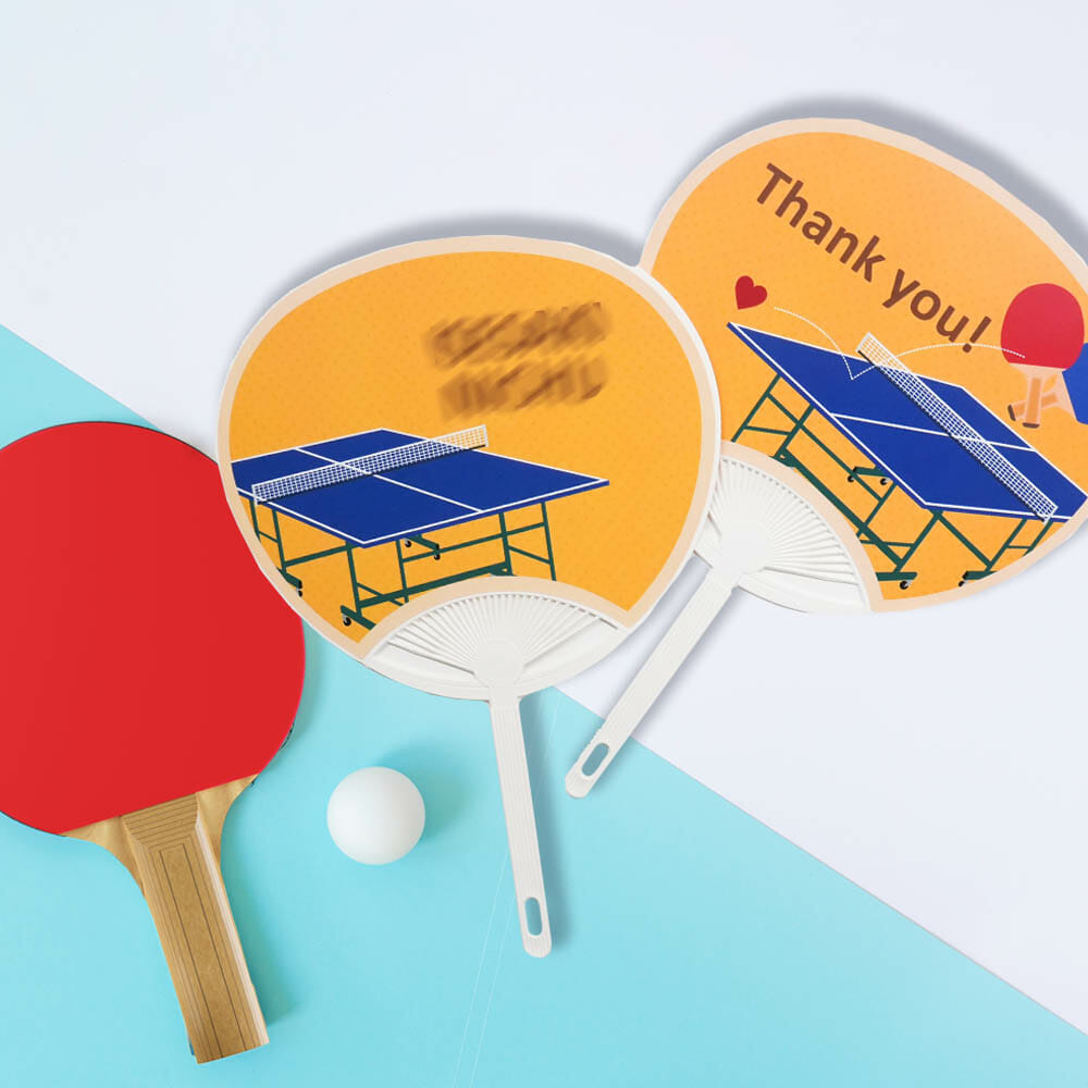 オリジナルデザインで作れる【部活応援うちわ】～卓球部編～
