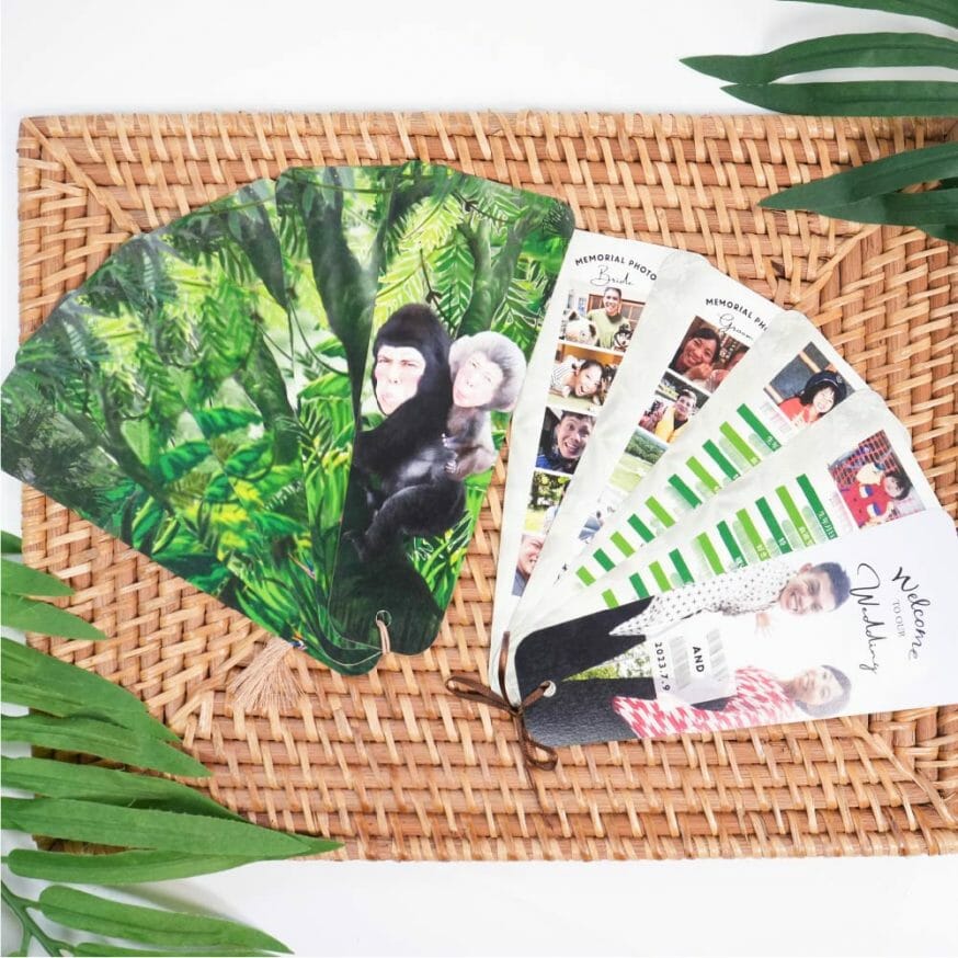 夏にピッタリ！扇子型プロフィールブック