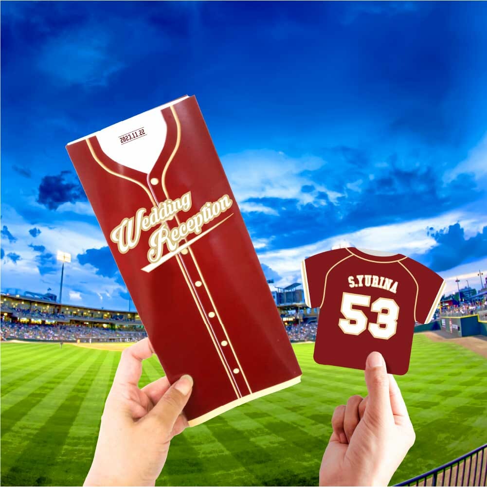 東北楽天ゴールデンイーグルスのユニフォームカラーの席次表とユニフォーム型の席札