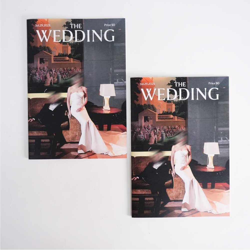 高級感ある表紙で海外の超一流雑誌風に仕上げたプロフィールブック