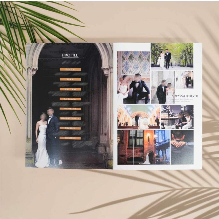 海外ならではのウェディングフォトが引き立てます