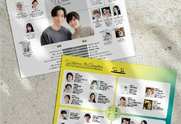 【家系図＆ゲスト紹介入り】がW演出ステキ！席次プロフィール