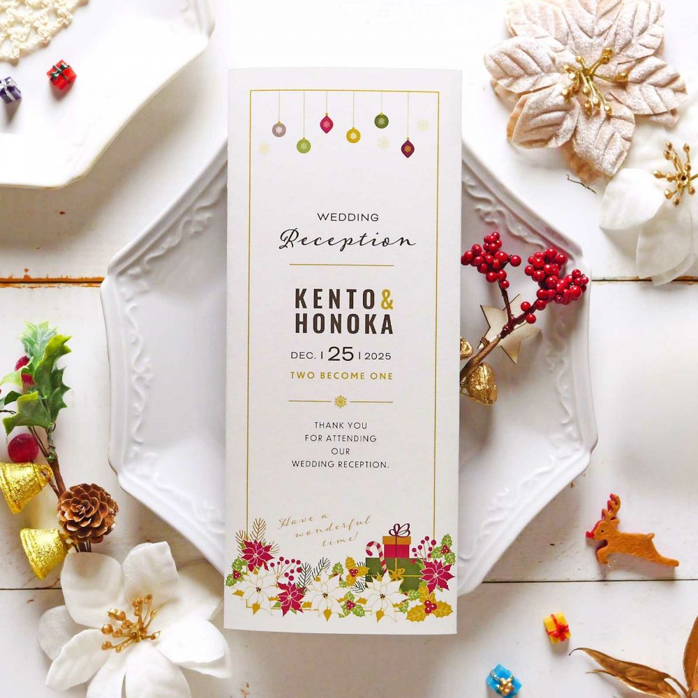 2023年・2024年冬挙式に！クリスマス挙式に♪新作ペーパーアイテムのご紹介