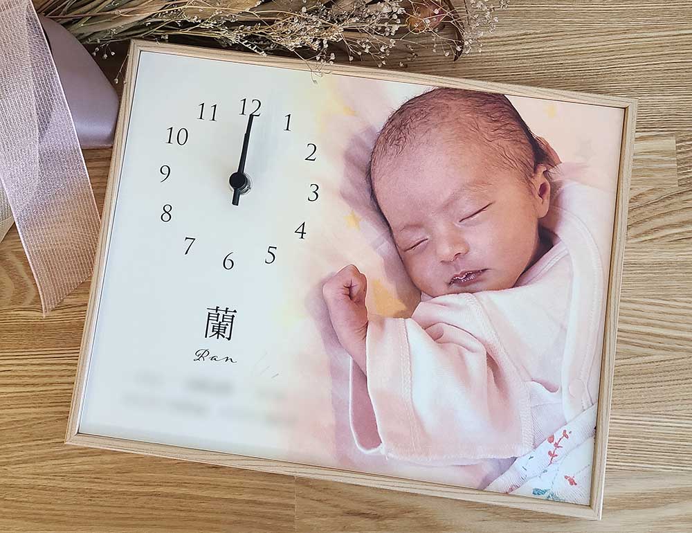 ベビーフォトクロックお客様作品集《実例♯11》