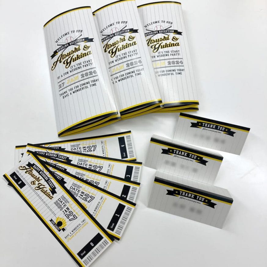 席次表・エスコートカード・席札