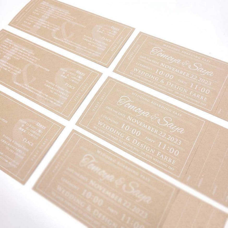 クラフト紙なのでカジュアルでナチュラルな仕上がり