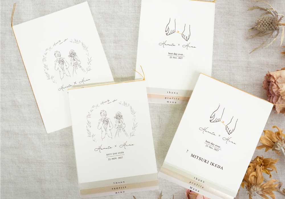 上品シンプル！結婚式の人気実例「ジィール風プロフィール」色々アレンジ