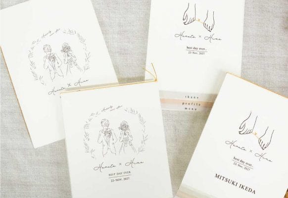 上品シンプル！結婚式の人気実例「ジィール風プロフィール」色々アレンジ