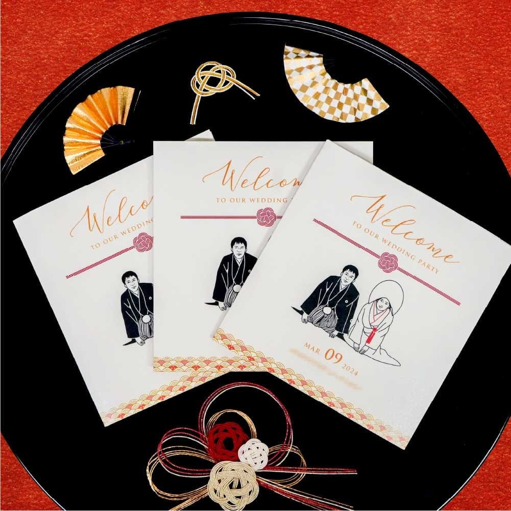 似顔絵＆クイズ入り【和風プロフィールブック】がおもしろい！