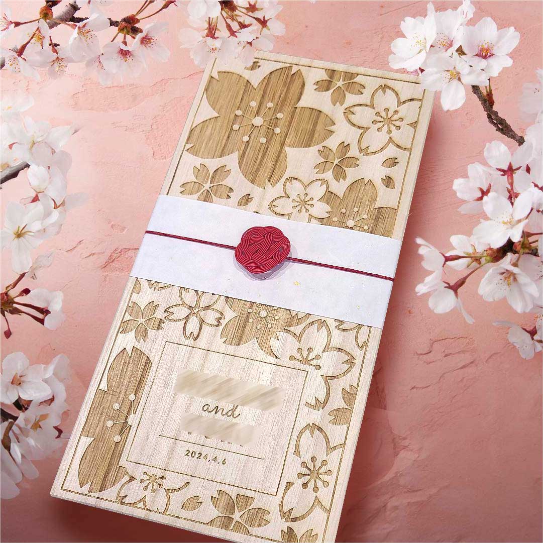 桜満開の結婚式に！桐箱に大切な想いを詰め込んだ両親ギフト「夫婦箸」
