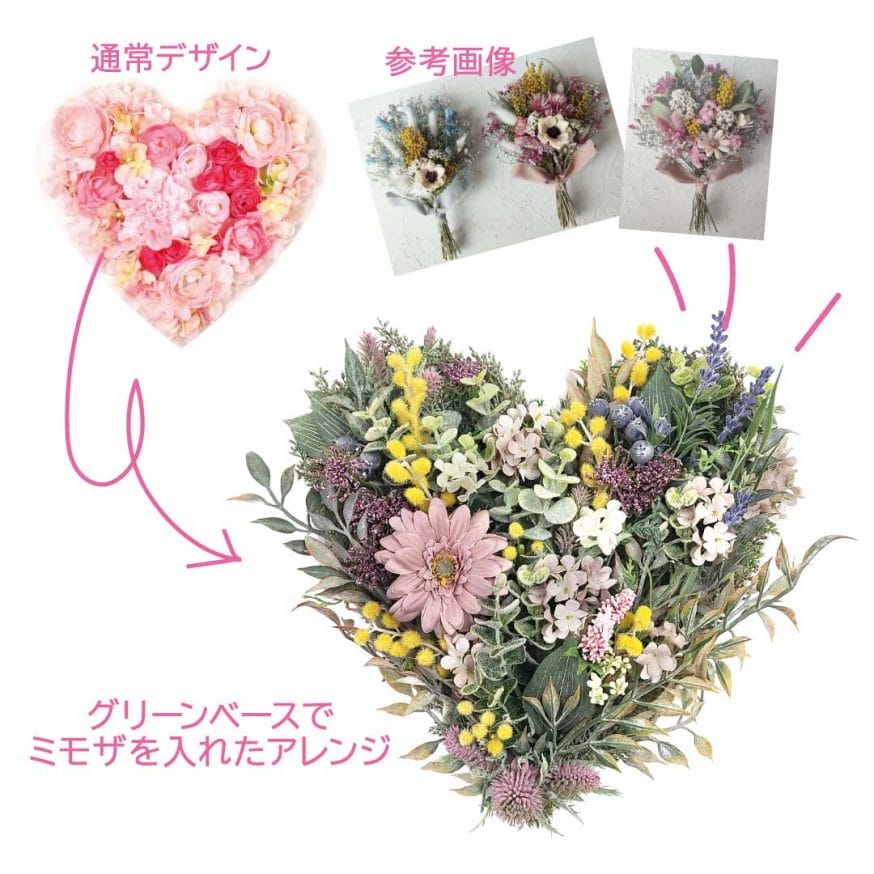 参考写真を元にアレンジして仕上げます