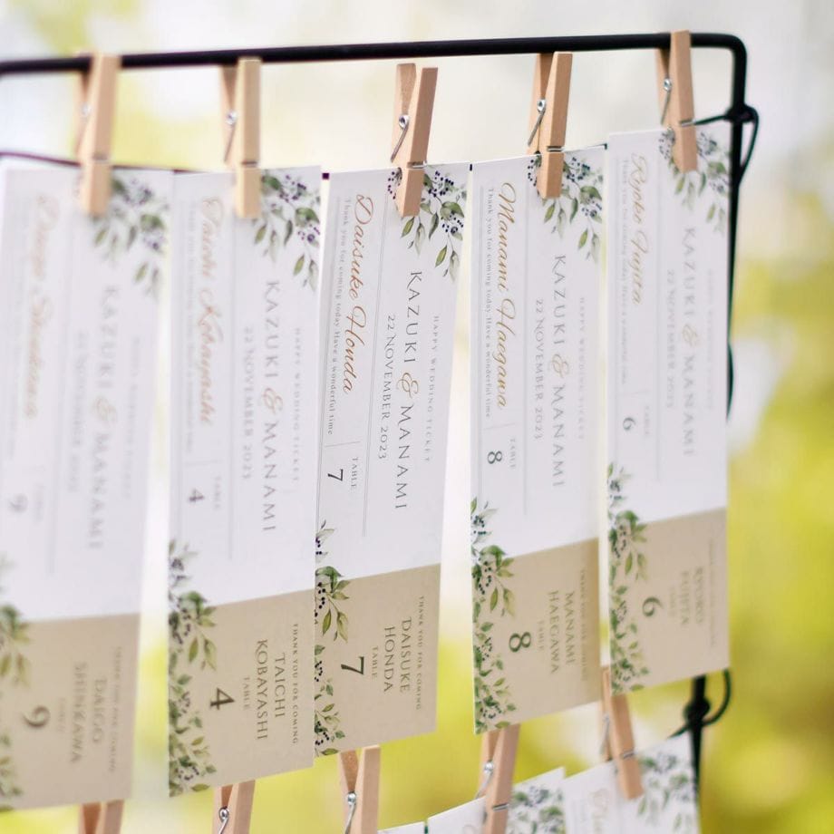 【ギモン解決！】エスコートカードを使うときって、席次表はいるの？何を一緒に準備したらいい？