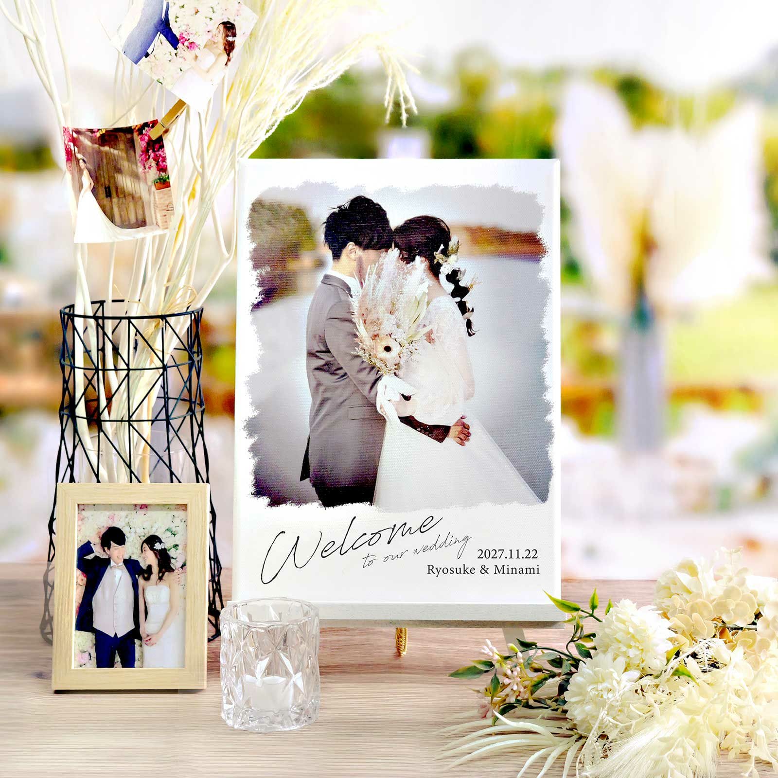 ＼フォト×キャンバスの新商品／ 結婚証明書・ウェルカムボード・結婚祝いサプライズプレゼントなど色々使える！