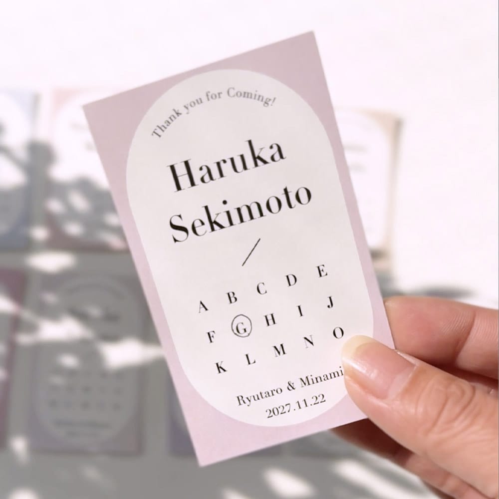 【新発売】結婚式エスコートカードのトレンドアレンジをご紹介！