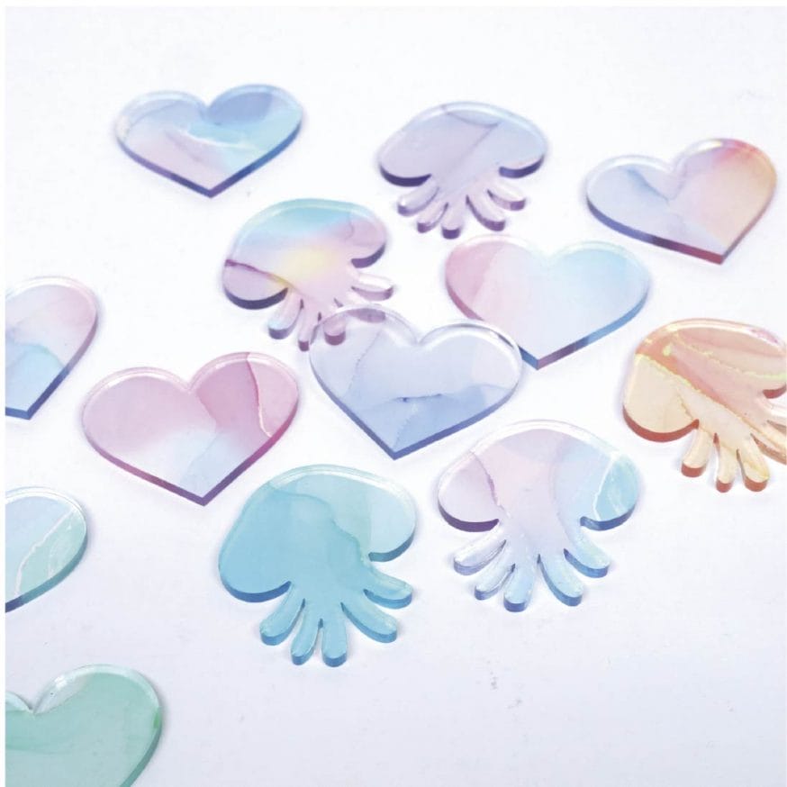 いろんなペールカラーのピース