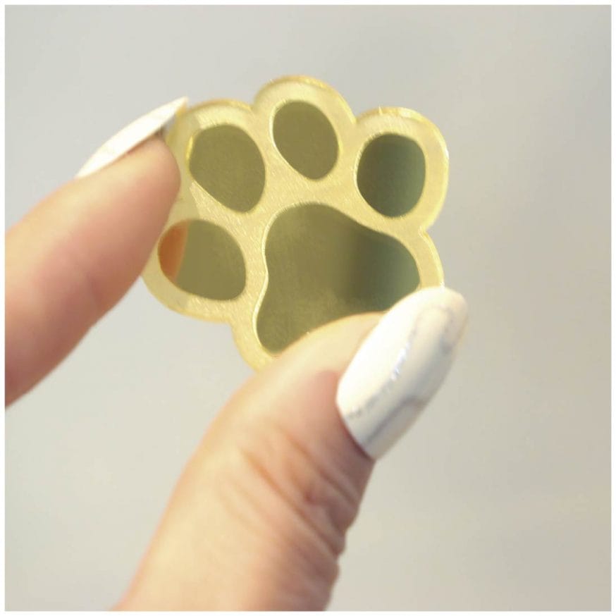 足跡のカタチのピース