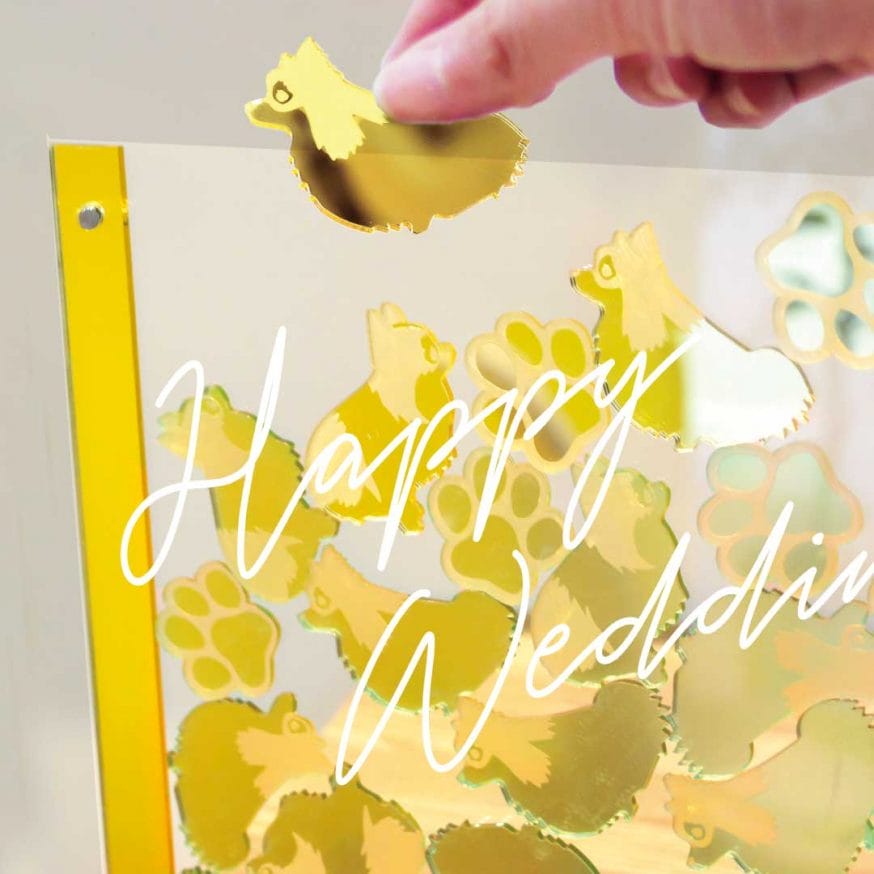 ピースがワンちゃんデザインに